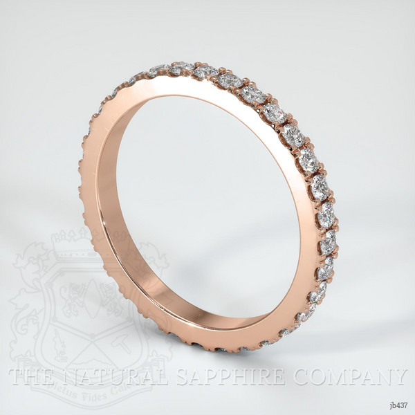 14K Rose Gold Diamond Eternity Wedding Band