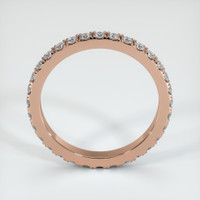 14K Rose Gold Diamond Eternity Wedding Band Image
