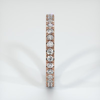 14K Rose Gold Diamond Eternity Wedding Band Image