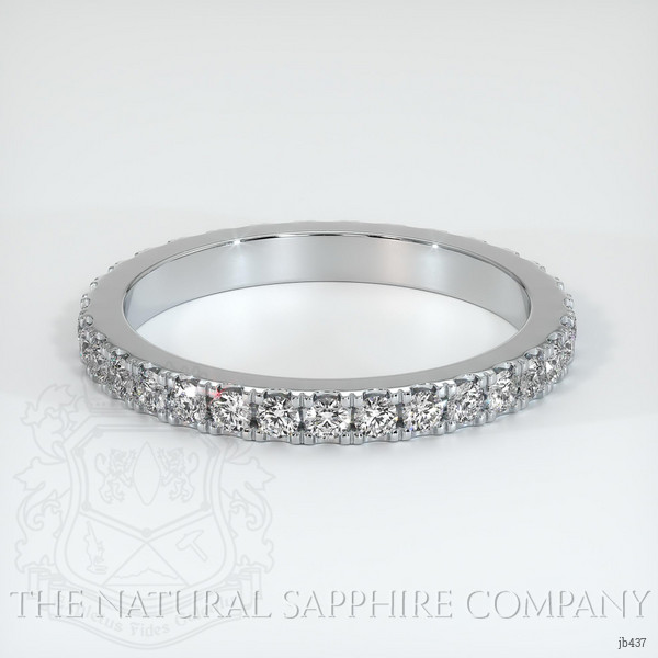 14K White Gold Diamond Eternity Wedding Band