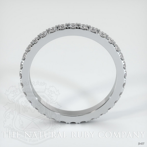 14K White Gold Diamond Eternity Wedding Band