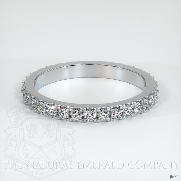 18K White Gold Diamond Eternity Wedding Band