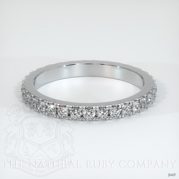 18K White Gold Diamond Eternity Wedding Band