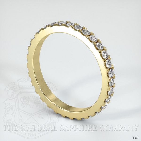 14K Yellow Gold Diamond Eternity Wedding Band