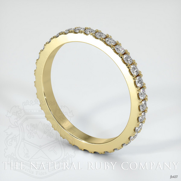 14K Yellow Gold Diamond Eternity Wedding Band