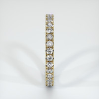14K Yellow Gold Diamond Eternity Wedding Band Image