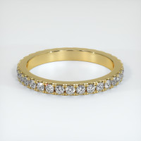 18K Yellow Gold Diamond Eternity Wedding Band Video
