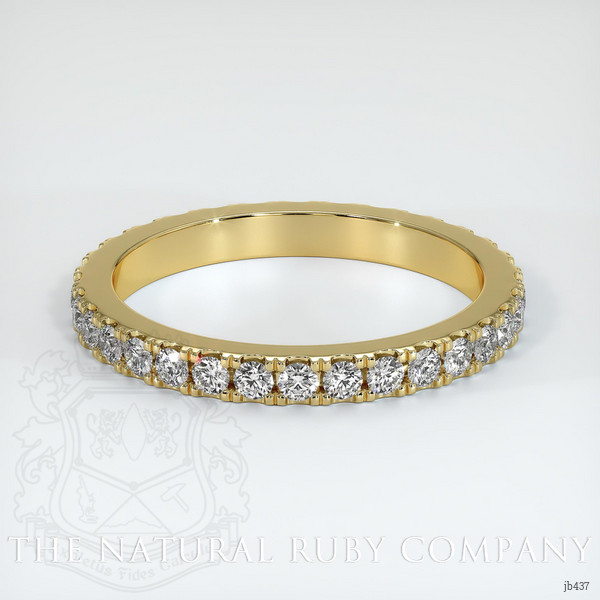 18K Yellow Gold Diamond Eternity Wedding Band