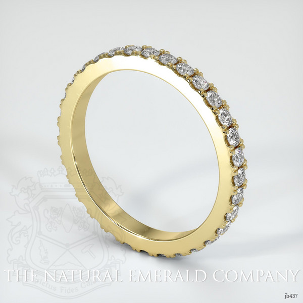 18K Yellow Gold Diamond Eternity Wedding Band