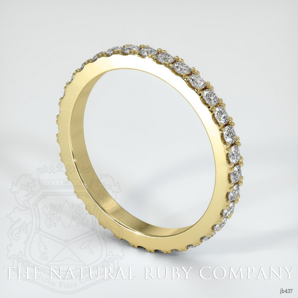 18K Yellow Gold Diamond Eternity Wedding Band