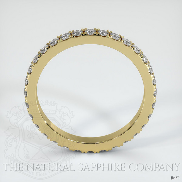 18K Yellow Gold Diamond Eternity Wedding Band