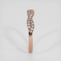 14K Rose Gold Diamond Pave Wedding Band Image
