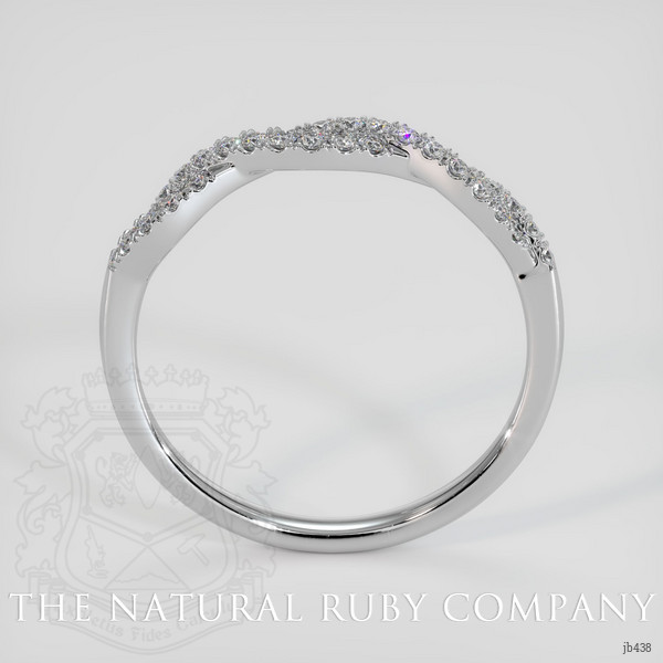 18K White Gold Diamond Pave Wedding Band