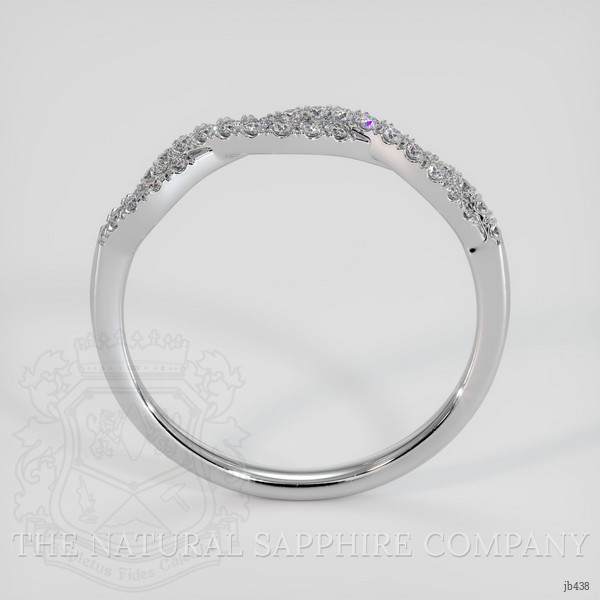 18K White Gold Diamond Pave Wedding Band