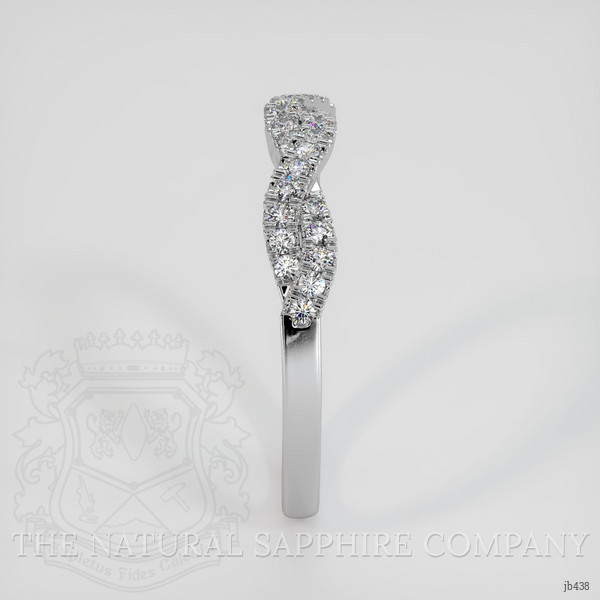 18K White Gold Diamond Pave Wedding Band