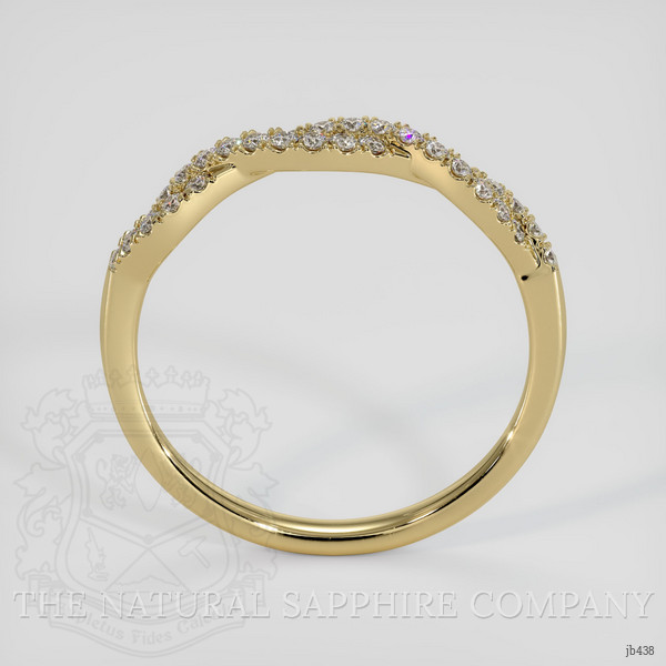 14K Yellow Gold Diamond Pave Wedding Band