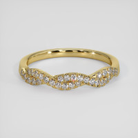 18K Yellow Gold Diamond Pave Wedding Band Video