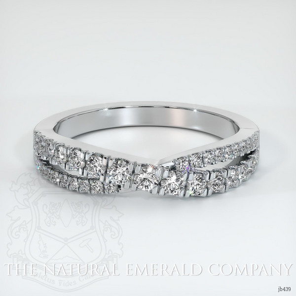 Platinum 950 Diamond and Diamond Pave Wedding Band