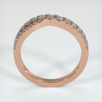 14K Rose Gold Diamond Pave Wedding Band Image