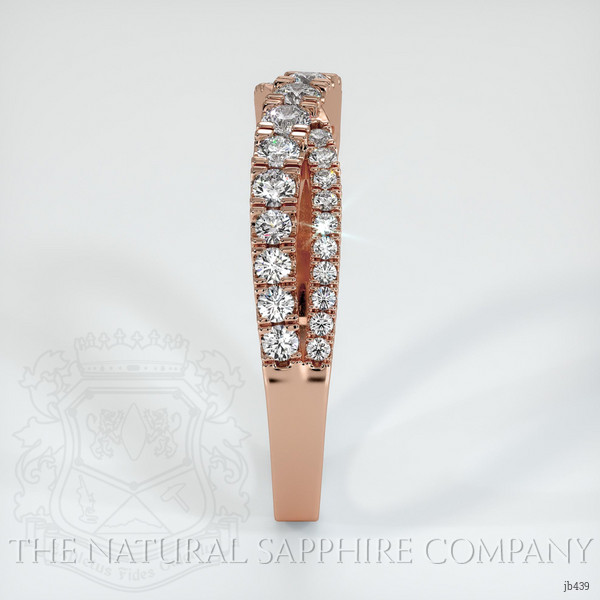 14K Rose Gold Diamond Pave Wedding Band