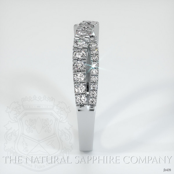 14K White Gold Diamond Pave Wedding Band