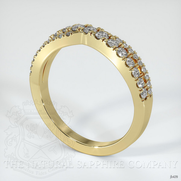 14K Yellow Gold Diamond Pave Wedding Band