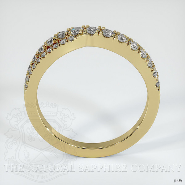 14K Yellow Gold Diamond Pave Wedding Band
