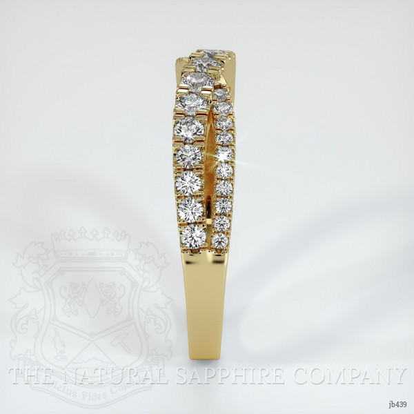 14K Yellow Gold Diamond Pave Wedding Band