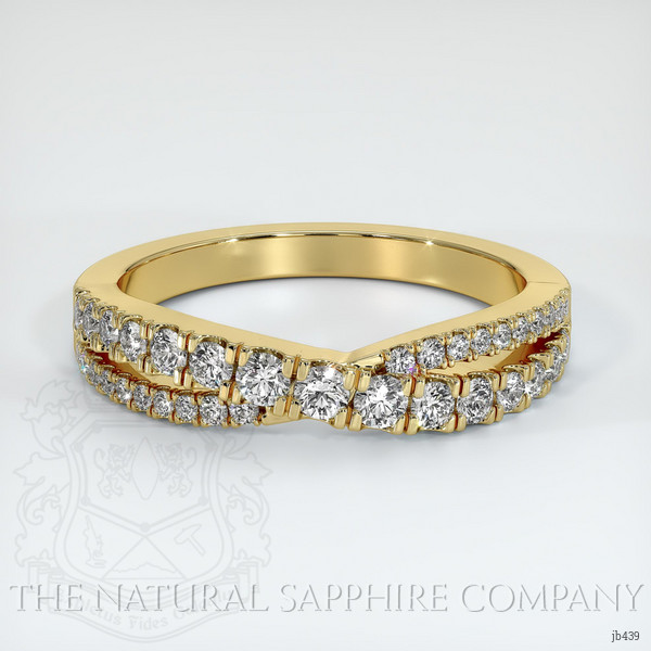 18K Yellow Gold Diamond Pave Wedding Band