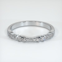 Platinum 950 Diamond and Diamond Pave Wedding Band Video