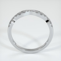 18K White Gold Diamond Pave Wedding Band Image