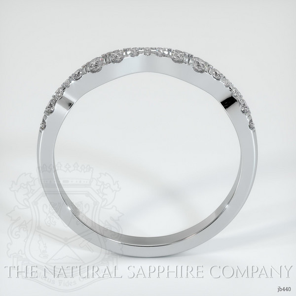 18K White Gold Diamond Pave Wedding Band