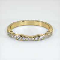 14K Yellow Gold Diamond Pave Wedding Band Video