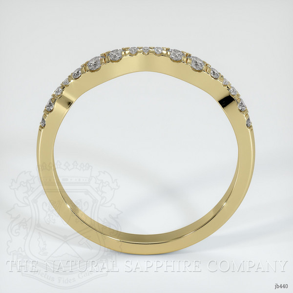 14K Yellow Gold Diamond Pave Wedding Band