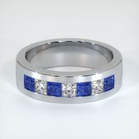 18K White Gold Men's Wedding Band Video