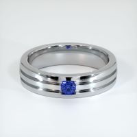 14K White Gold Men's Wedding Band Video