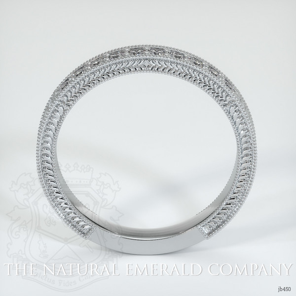 Platinum 950 Diamond Antique Style Wedding Band