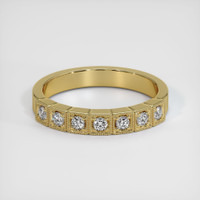 18K Yellow Gold Diamond Antique Style Wedding Band Video