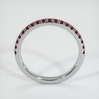 Platinum 950 Ruby Pave Wedding Band Image