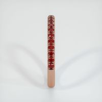 14K Rose Gold Ruby Wedding Band Image