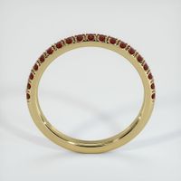 14K Yellow Gold Ruby Pave Wedding Band Image
