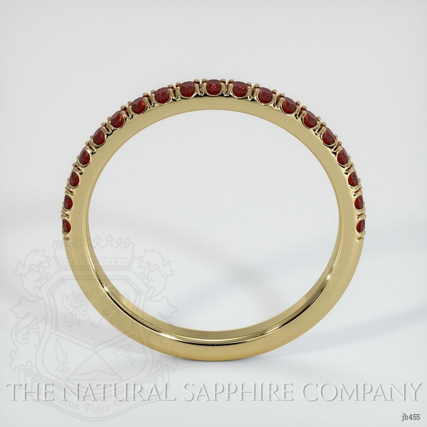 14K Yellow Gold Ruby Pave Wedding Band
