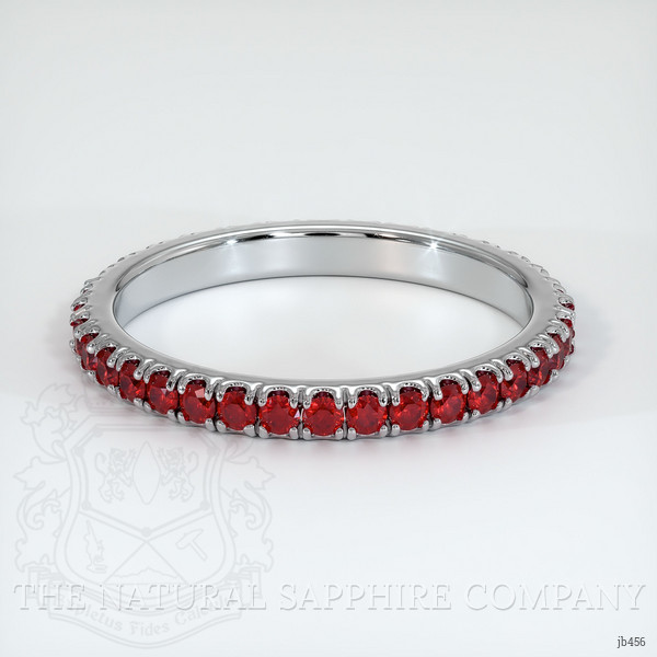 Platinum 950 Ruby Eternity Wedding Band