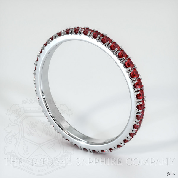 Platinum 950 Ruby Eternity Wedding Band