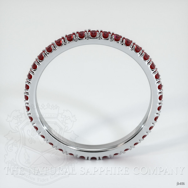 Platinum 950 Ruby Eternity Wedding Band