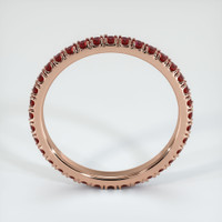14K Rose Gold Ruby Wedding Band Image