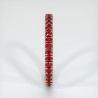 14K Rose Gold Ruby Wedding Band Image