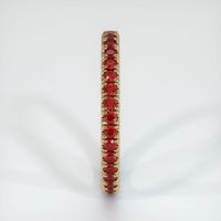 14K Yellow Gold Ruby Eternity Wedding Band Image