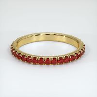 18K Yellow Gold Ruby Eternity Wedding Band Video