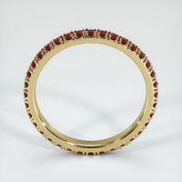18K Yellow Gold Ruby Eternity Wedding Band Image